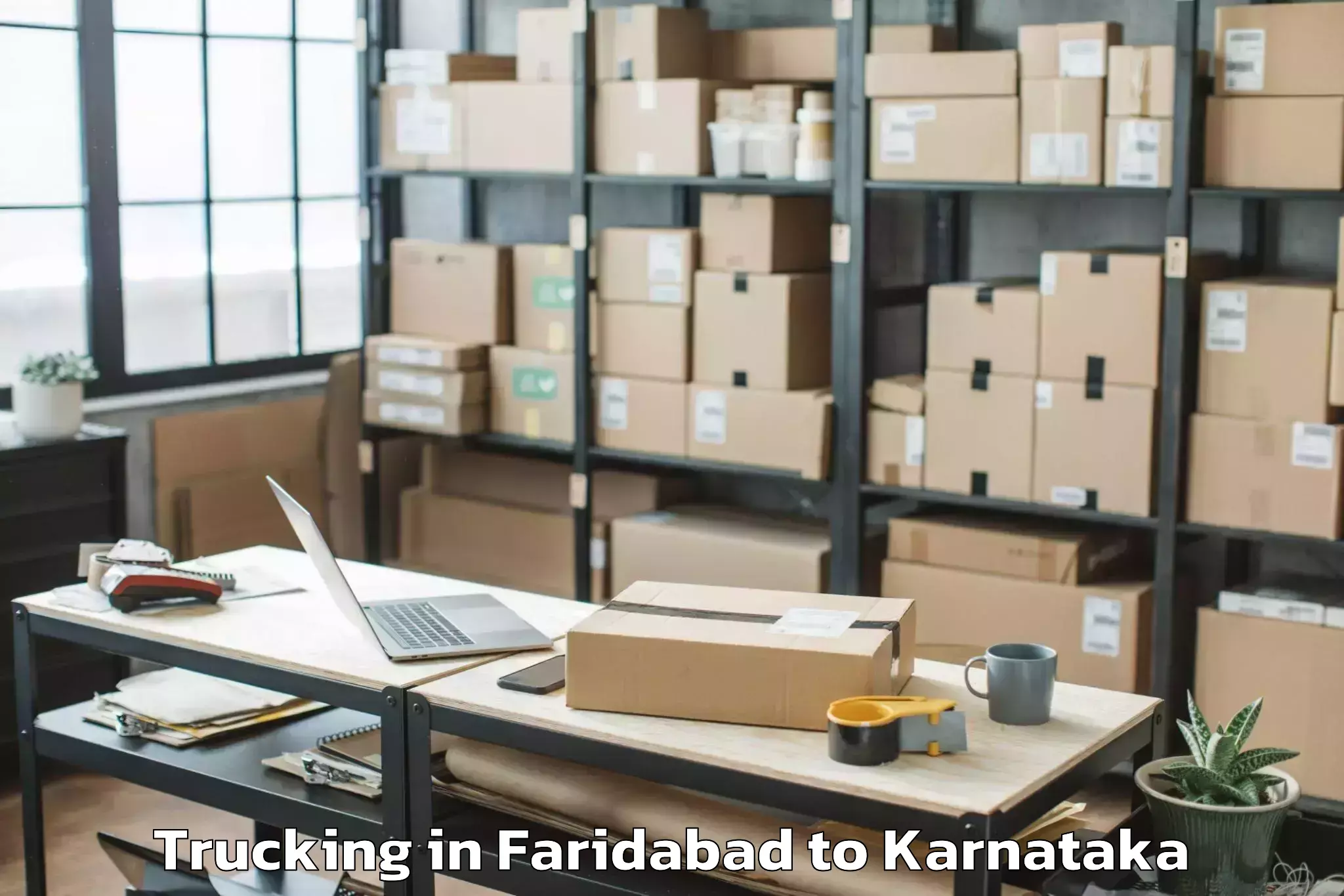 Leading Faridabad to Shorapur Trucking Provider